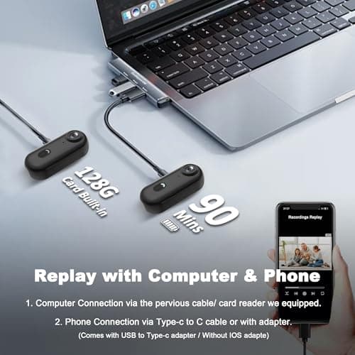 4K Mini Body Camera 128GB - Action Body Cam with Audio & Video- Thumb Hands Free Waterproof Recording Wearable Cameras - Pov Worn Portable Personal Camcorder - for Work Travel Pet Walk Swim 5