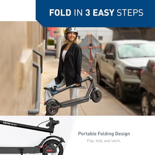 Hiboy S2 Pro Electric Scooter, 500W Motor, 10" Solid Tires, 25 Miles Range, 19 Mph Folding Commuter Electric Scooter for Adults 2