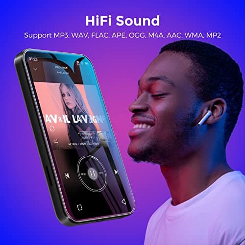 72GB WiFi Mp3 Player with Bluetooth, TIMMKOO 4.0" Full Touch Screen Mp4 Player with Speaker, Portable Digital Music Player with FM Radio, Browser，Can't Install/Download Any New Apps (Black) 4