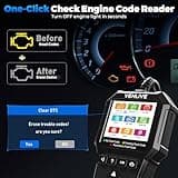 VEHLIVE OBD2 Scanner Diagnostic Tool, Check Engine Light Car Code Reader with Reset, Battery Tester, Live Data, Freeze Frame, I/M Readiness, Car Scanner Diagnostic Tool for All OBDII Car After 1996 2