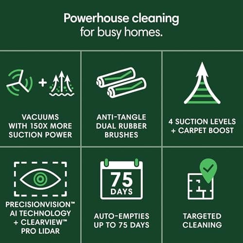 iRobot Roomba Plus 504 Vac Robot Vacuum with AutoEmpty Dock - Superior Power-Lifting Suction, Anti-Tangle Dual Rubber Brushes, Perfect for Pet Hair, Self-Empties for 75 Days, Avoids Obstacles, LiDAR 2