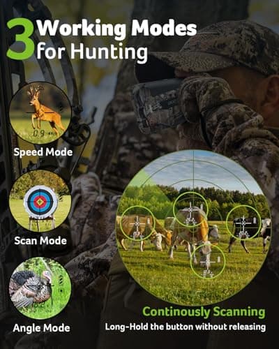 Acer Hunting Range Finder with Slope, 800 Yards Range Finder for Hunting, 6X Magnification, Waterproof Archery Rangefinder for Deer, Rechargeable Battery with Magnet Stripe 4