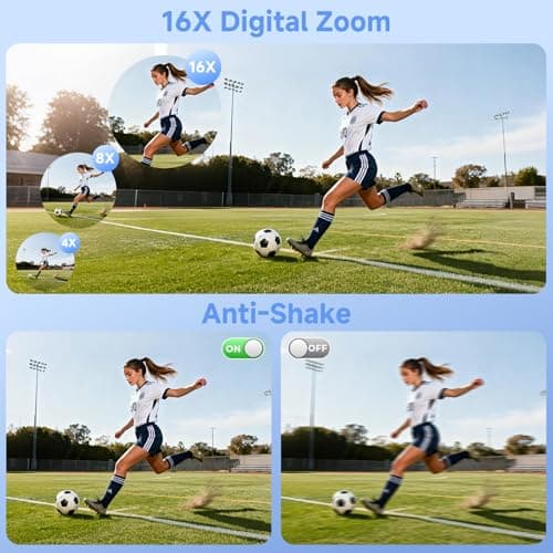 Digital Camera,UHD 75MP 5K Digital Cameras for Photography with WiFi,64GB SD Card Vlogging Travel Camera for YouTube,Featuring 3" 180°Flip Screen,Suitable for Beginners and Teens,Black 2