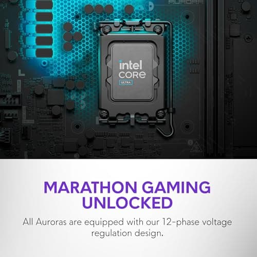 Alienware Aurora Gaming Desktop ACT1250 - Intel Core Ultra 7 265F, 32GB DDR5 RAM, 1TB SSD, NVIDIA GeForce RTX 5070, 1000W Platinum Rated PSU, Windows 11 Home, Clear Panel - Black 4