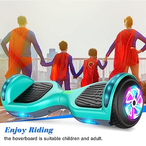 FLYING-ANT Self Balance Scooter 6.5" with Speaker and LED Lights Red 2