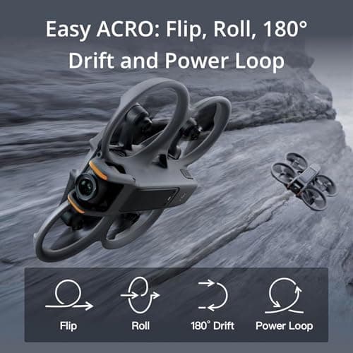DJI Avata 2 Fly More Combo (3 Batteries), FPV Drones with Camera for Adults 4K, Immersive Experience, One-Push Acrobatics, Built-in Propeller Guard, 155° FOV, Drone Compliant with FAA Remote ID 3