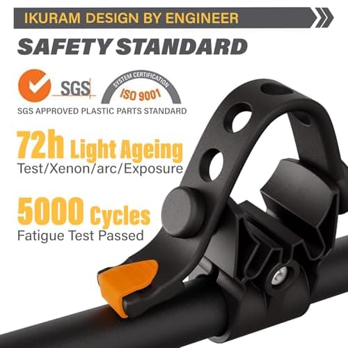 IKURAM R 4 Bike Rack Bicycle Carrier Racks Hitch Mount Double Foldable Rack for Cars, Trucks, SUV's and minivans with a 2" Hitch Receiver 3