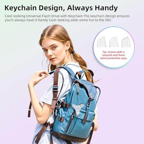 MFi Certified USB 3.0 Flash Drive 128GB for iPhone, 3in1 External Memory Photo Keeper Storage Stick for Picture/Video/Data Saver/Backup, High Speed Thumb/Jump/Hard Drives for iPhone/iPad/Android/PC 2