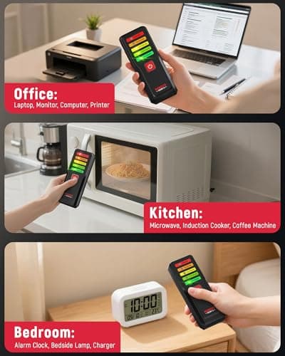 KAIWEETS Magnetic Field EMF Meter, Ghost Hunting Detector, Handheld Electromagnetic Paranormal Investigation Equipment with 5 Level LED Lights, EMF Reader for Home, Office, Outdoor Inspection 4