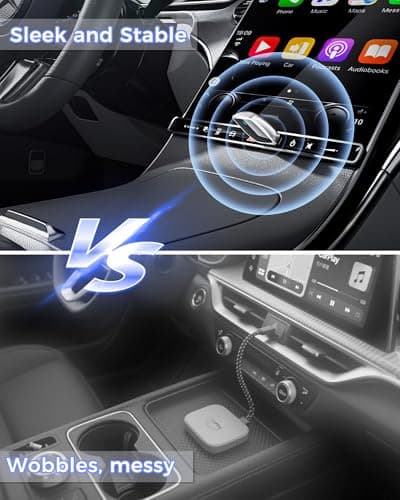 Wireless CarPlay Adapter for Apple iPhone（2025 Upgrade）- Convert Wired CarPlay to CarPlay Wireless Adapter, Stable Connection Compatible with OEM Wired CarPlay Vehicles & iOS 10+（Silver） 4