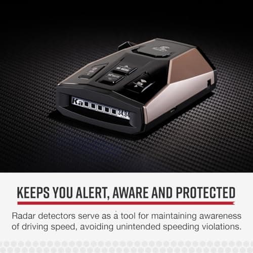 Cobra RAD 450 Laser Radar Detector: Long Range, False Alert Filter, Voice Alert & OLED Display, Black, RAD450 2