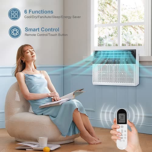 Antarctic Star 12,000 BTU Window Air Conditioners Cools up to 550 Sq. Ft, U-Shaped Air Condtioner Window Unit with 6 Modes 24H Timer, Energy-saving Window AC Units, Easy to Install, White 3