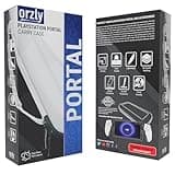 Carry Case designed for Playstation Portal remote player for PS5 Console holds accessories, Travel and Storage Protection for headset charger and more WHITE/BLACK - Easy Clean Case Gift box Edition 2