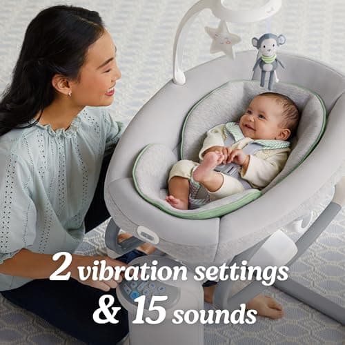 Graco Soothe My Way with Removable Rocker, Madden - Versatile Baby Swing & Portable Rocker 4