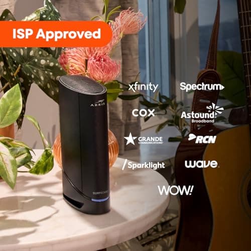 ARRIS (G20) - Cable Modem Router Combo - Fast DOCSIS 3.1 Multi-Gigabit WiFi 6 (AX3000), Approved for Comcast Xfinity, Cox, Spectrum & More, 1.0 Gbps Max Speeds, Next-Generation Upload Optimized 2
