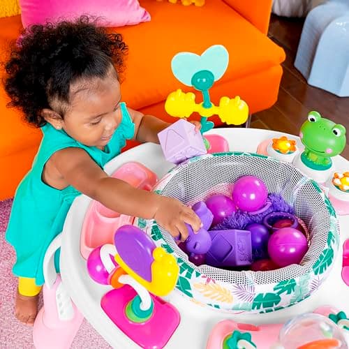 Bright Starts Bounce Bounce Baby 2-in-1 Activity Jumper & Table - Playful Palms 2