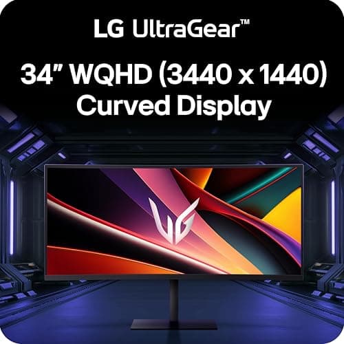 LG 34G630A-B 34-Inch Ultragear WQHD (3440 x 1440) Curved Gaming Monitor, 240Hz, 1ms, FreeSync Premium, DisplayHDR 400, Built-in Speaker, HDMI, DisplayPort, USB Type-C, Tilt/Height/Swivel Stand, Black 2