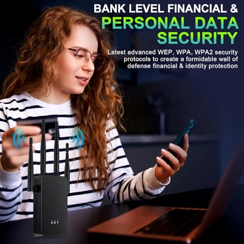 2026 WiFi Extender, 15888 sq.ft Internet Extender WiFi Booster, Long Range Wireless Repeater Signal Amplifier for Home, Mesh Wi-Fi 99% Faster | Broader Than Ever, Support 55+ Devices, 1-Tap Setup 3