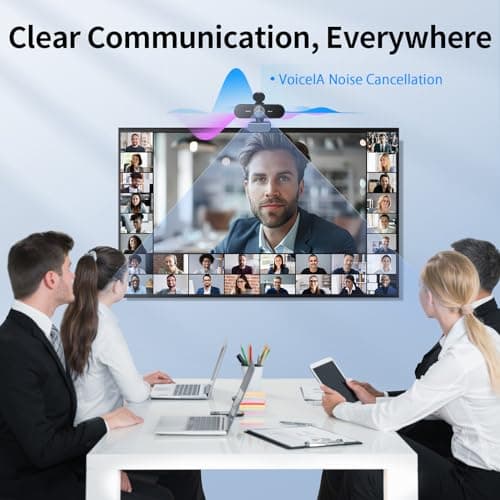 EMEET NOVA 4K Webcam for PC - Ultra 4K HD, PDAF Autofocus, Dual Noise-Cancelling Mics, 73° FOV, Auto Light Correction, USB-A, Privacy Cover, Ideal for High-End Business Meetings&Live Streaming 4