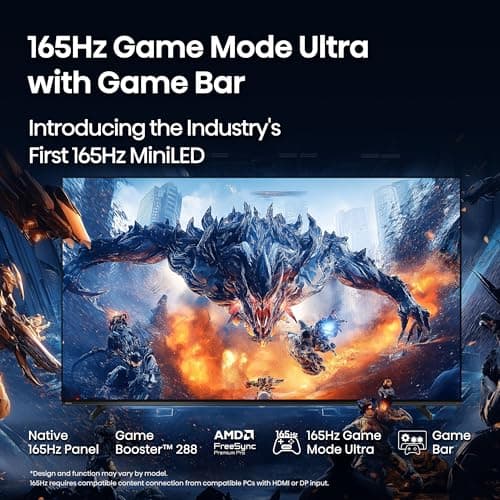 Hisense 55" U7 Mini-LED ULED 4K UHD Best Premium Gaming Google Smart TV (55U75QG, 2025 Model) - QLED, Native 165Hz, VRR 288, Up to 3000 Nits, HDR10+, Dolby Vision IQ · Atmos, IMAX Enhanced, 2.1.2 Ch 5