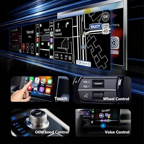 Yizro Wireless CarPlay Adapter for Apple iPhone & Android, 2-in-1 Adapter Convert Wired to Wireless Dongle 5