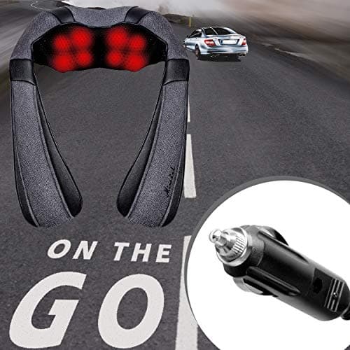 Mirakel Shiatsu Neck & Back Massager with Heat - Deep Tissue Neck, Back & Shoulder Pain Relief - Ergonomic Design Shoulder Massager, Electric Kneading Whole Body Massage Pillow Gifts for Women, Men 6