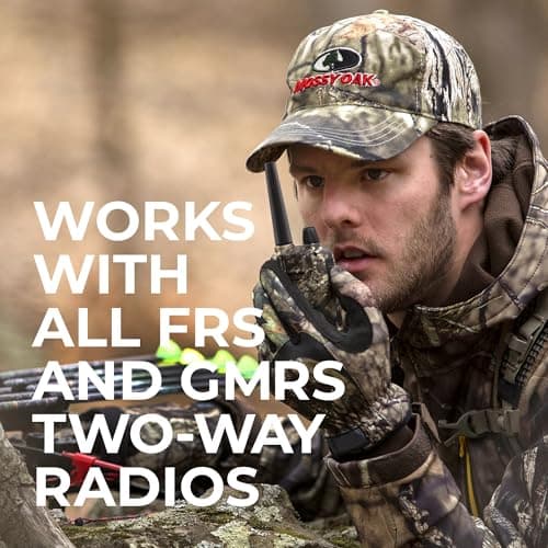 Midland GXT1050VP4 GMRS Two-Way Radio (50-Channel, Long Range, 142 Privacy Codes, SOS, NOAA, Rechargeable Nickle Battery, Mossy Oak Camo, 2-Pack) 3