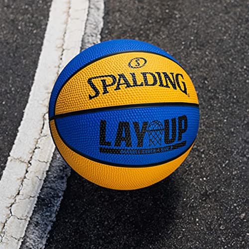 Spalding Lay-Up Mini Outdoor Blue/Orange Basketball 22" 5
