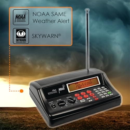 Whistler WS1025 Analog Desktop Scanner – Programmable Police/Fire/Weather Radio with 200 Channels and Backlit LCD Display – Easy-to-Use Base Unit – Black 2