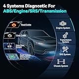 LAUNCH OBD2 Scanner CRP123X Elite, 2025 Lifetime Free WiFi Update scan Tool, FCA SGW, SAS Calibration/Throttle/Brake/BMS/D-P-F/Oil Reset/ABS bleeding, Multi Systems Car Scanner, Battery Test, Auto VIN 3