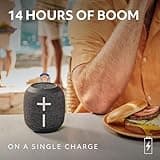 Ultimate Ears WONDERBOOM 4 Waterproof Bluetooth Outdoor Speakers with Big Bass & 360-Degree Sound, Dustproof Floating Wireless Speaker, 131ft Range - Black 5