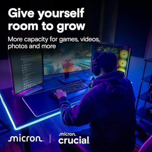 Crucial T710 PCIe Gen5 NVMe 2TB SSD – Heatsink, Up to 14,900 MB/s, Laptop & Desktop Compatible (PC), for Creatives and Hardcore Gamers, Solid State Drive, Includes 1Mo Adobe CC – CT2000T710SSD5-01 5