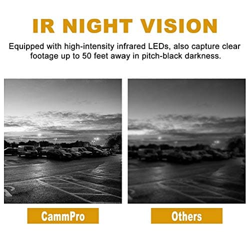 CammPro I826 1296P HD Police Body Camera,128G Memory,Waterproof Body Worn Camera,Premium Portable Body Camera with Audio Recording Wearable,Night Vision,GPS for Law Enforcement 4