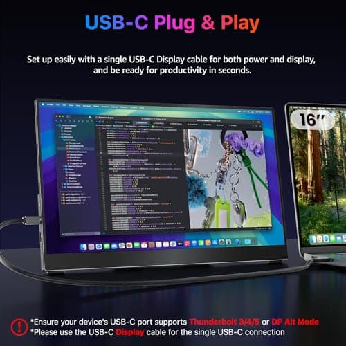 kksmart Portable Monitor 15.6 inch 4K UHD 145% sRGB 60Hz, Travel Monitor for Laptop MacBook Surface PC Xbox PS5, HDMI Dual USB-C VESA Compatible Built-in Speaker, with Kickstand 4