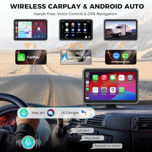 Losuudy 4 Channel Backup Camera Dash Cam System for Trucks, RVs, Trailers, Carplay & Android Auto, 10'' Touch Screen Monitor & DVR Recording, 4 HD1080P Wired Rearview Reverse Cameras IP68-rated.. 3