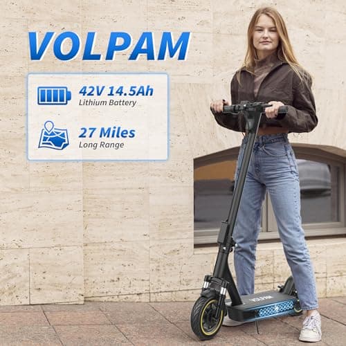 Electric Scooter, 500W Motor, 10" Solid Tires, 28 Miles Range, Dual Suspensions, 22 Mph Max Speed, Foldable Commuter E Scooter for Adults, Dual Brake, APP Control 3