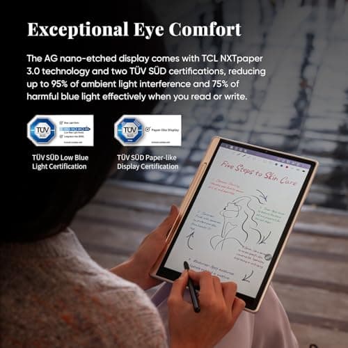 XPPen 3 in 1 Color Digital Notebook 10.95'' Paper Note Taking Tablet with 16384 Pressure Levels Battey-Free X3 Pro Pencil 2 Magnetic Folio 6+128GB Magic Note Pad for Writing/Reading/Meeting/Study 4