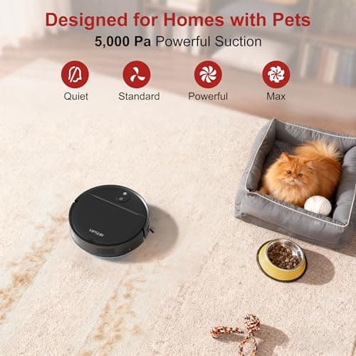 VIPSUN Robot Vacuum and Mop Combo with 4000Pa Suction, APP/Voice/Remote Control, Robotic Vacuums with Personalized Adjustment Setting, Self-Charging, Obstacle Avoidance, Smart Home Robot Aspiradora 4