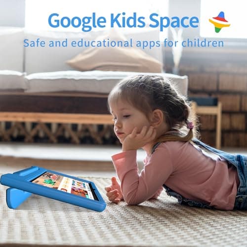 JREN Tablet for Kids｜10 Inch 64GB Android 14｜Octa-core｜64GB｜WiFi ｜Bluetooth｜Parental Control｜Kids Content｜Children Tabletas Blue 4