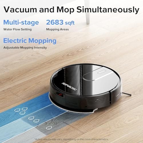 ROPVACNIC Robot Vacuum Cleaner Robot Vacuum and Mop Combo with 4000Pa Suction, Personalized Cleaning Adjustments, Self-Charging Robotic Vacuum Cleaner, Advanced Obstacle Avoidance 2