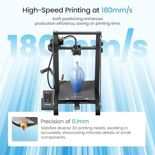 Longer LK5 Pro 3 3D Printer 11.8x11.8x15.7in Large Printing Size FDM 3D Printer Fully Open Source Motherboard Upgrade TMC 2209 with Resume Printing 3D Printers 95% Pre-Assembled Ideal for Beginners 3