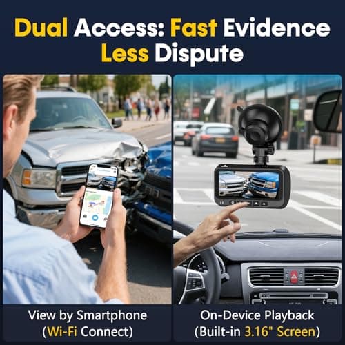 Befumly 4K Dash Camera for Trucks: WiFi GPS Dual Dash Cam for Ford F150 F250 Ram 1500 - Night Vision, 24H Parking Mode, Easy USB Setup 2