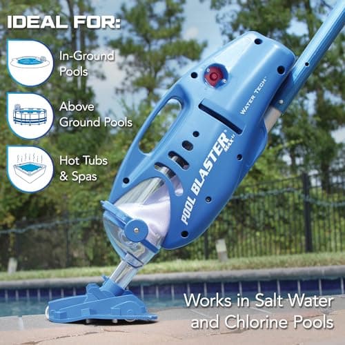POOL BLASTER Max Cordless Pool Vacuum for Deep Cleaning & Strong Suction, Handheld Rechargeable Swimming Pool Cleaner for Inground and Above Ground Pools, Hoseless Pool Vac by Water Tech 4