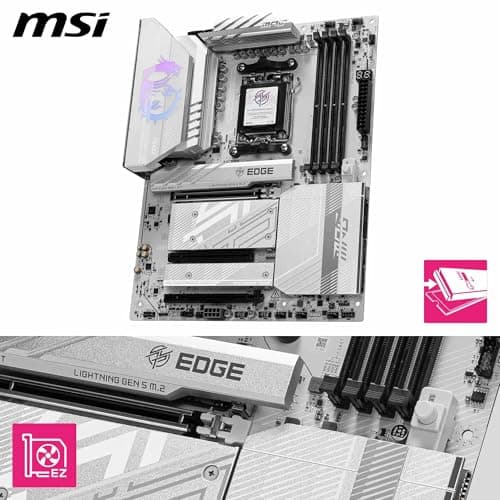 MSI MPG B850 Edge Ti WiFi Motherboard AMD B850 Socket, W129159778 (Motherboard AMD B850 Socket Am5 ATX) 3