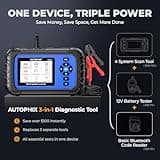 AUTOPHIX DM5900 OBD2 Scanner Diagnostic Tool Car Scanner for Engine Transmission ABS SRS, 12V Battery Tester, Diagnostic Scan Tool for ABS Airbag, Check Engine Code Reader with Lifetime Free Updates 2