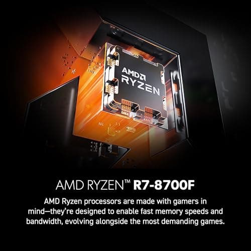 MSI Codex Z2 Gaming Desktop: AMD R7-8700F, GeForce RTX 5070, 32GB DDR5, 2TB m.2 NVMe SSD, USB Type-C, VR-Ready, Windows 11 Home : A8NVP-436US 2