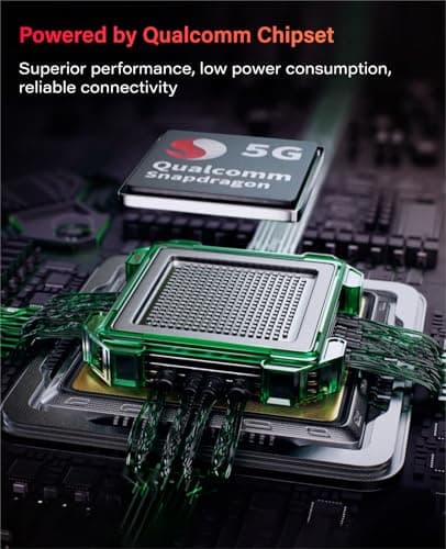 GlocalMe Red Numen Air 5G Mobile Hotspot, Portable WiFi Hotspot for Travel in 200+ Countries, Ultra High Speed Hotspot Device with Speed Up to 2.5Gbps, No SIM Card Required, 16 Connected Devices 4