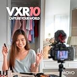 Movo VXR10 Universal Shotgun Mic for Camera - Camera Microphone for DSLR, iPhone and Android Smartphones - Compatible with Canon EOS, Nikon, and Sony Cameras - with Shock Mount, Deadcat Windscreen 3