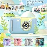 Makolle Camera for Kids, Toddler Volging Cameras Age 3-8 Christmas Birthday Gifts for Boys and Girls 3-12 Year Old Boys Digital Camcorder for Video Portable Kids Selfie Camera with 32GB SD Card Blue 4