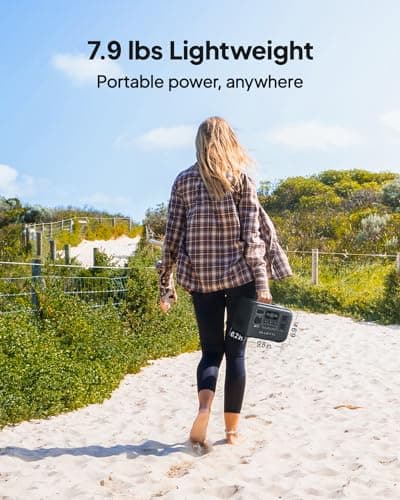 BLUETTI AC2A Portable Power Station, 204Wh Solar Generator LiFePO4 Battery Backup w/ 2 300W (600W Power Lifting) AC Outlets, Recharge from 0-80% in 45 Min, for Camping (Solar Panel Optional) 2